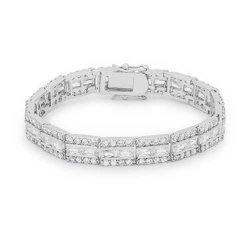 Balboa Cubic Zirconia Bracelet for Women - Elegant Sterling Silver CZ Tennis Bracelet | Perfect for Weddings, Parties & Everyday Wear