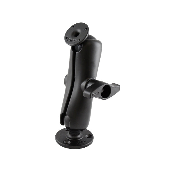 RAM D Size Ball Mount with Medium Arm (RAM D 101 254U) - Heavy Duty Universal Vehicle Mount for GPS, Phone & Camera - Perfect for Trucks, SUVs & Off-Road Adventures