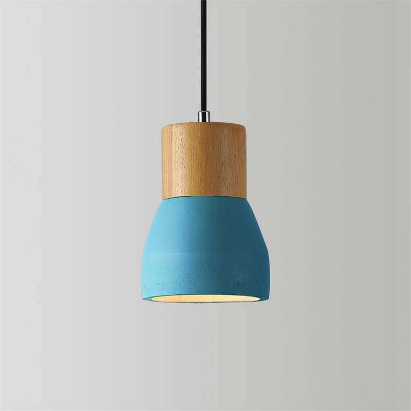 Andenon Cement Pendant Light - Modern Industrial Hanging Lamp for Kitchen Island, Dining Room & Bedroom Lighting