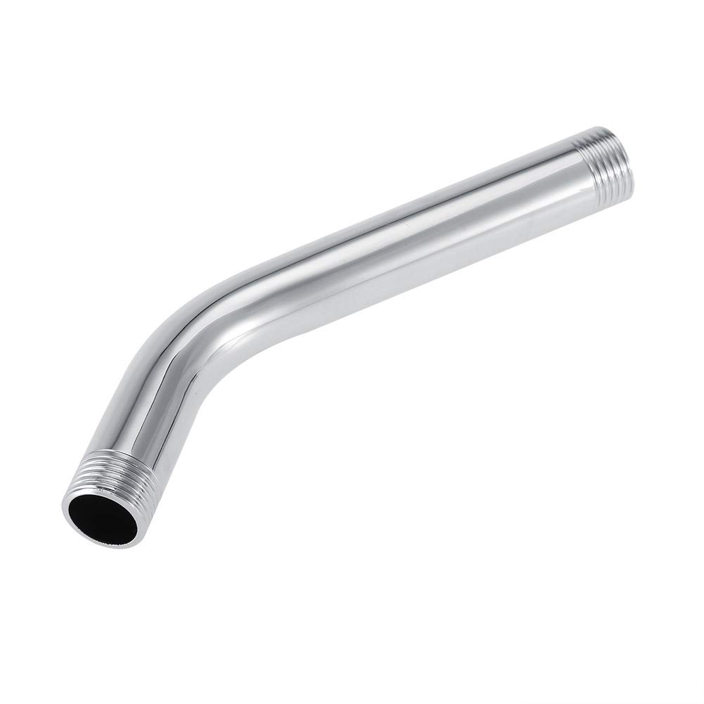 EBTOOLS 8 Inch Stainless Steel Handheld Shower Arm Extension - G1/2'' Thread, Adjustable Shower Head Mount for Bathroom & Spa Relaxation
