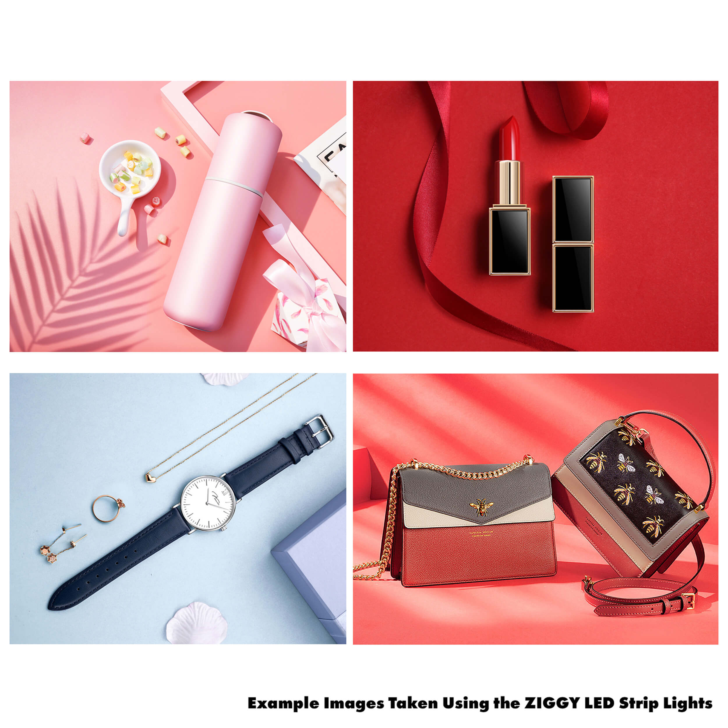 ZIGGY 5600K Daylight LED Handheld Tube Light Stick Twin Kit - Professional Photography Lighting for YouTube Videos, TikTok Content Creation & Portrait Photography (No Stands Included)