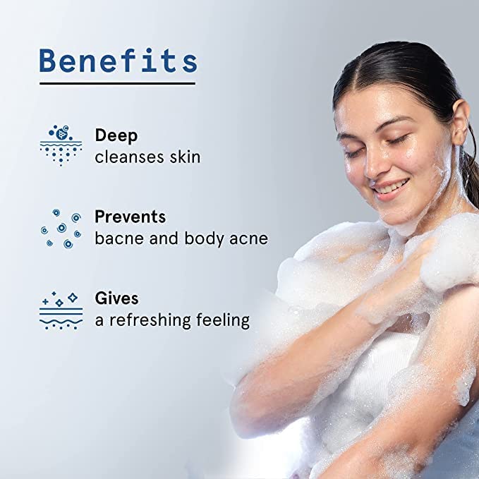 Be Bodywise 1% Salicylic Acid Body Wash 250ml & Oil Control Face Wash 120ml for Acne & Pimples + 24-Pack Acne Patches (3 Sizes) | Paraben & SLS Free | Gentle Exfoliating Skincare for Clear Skin | Perfect for Daily Shower & Breakout Treatment