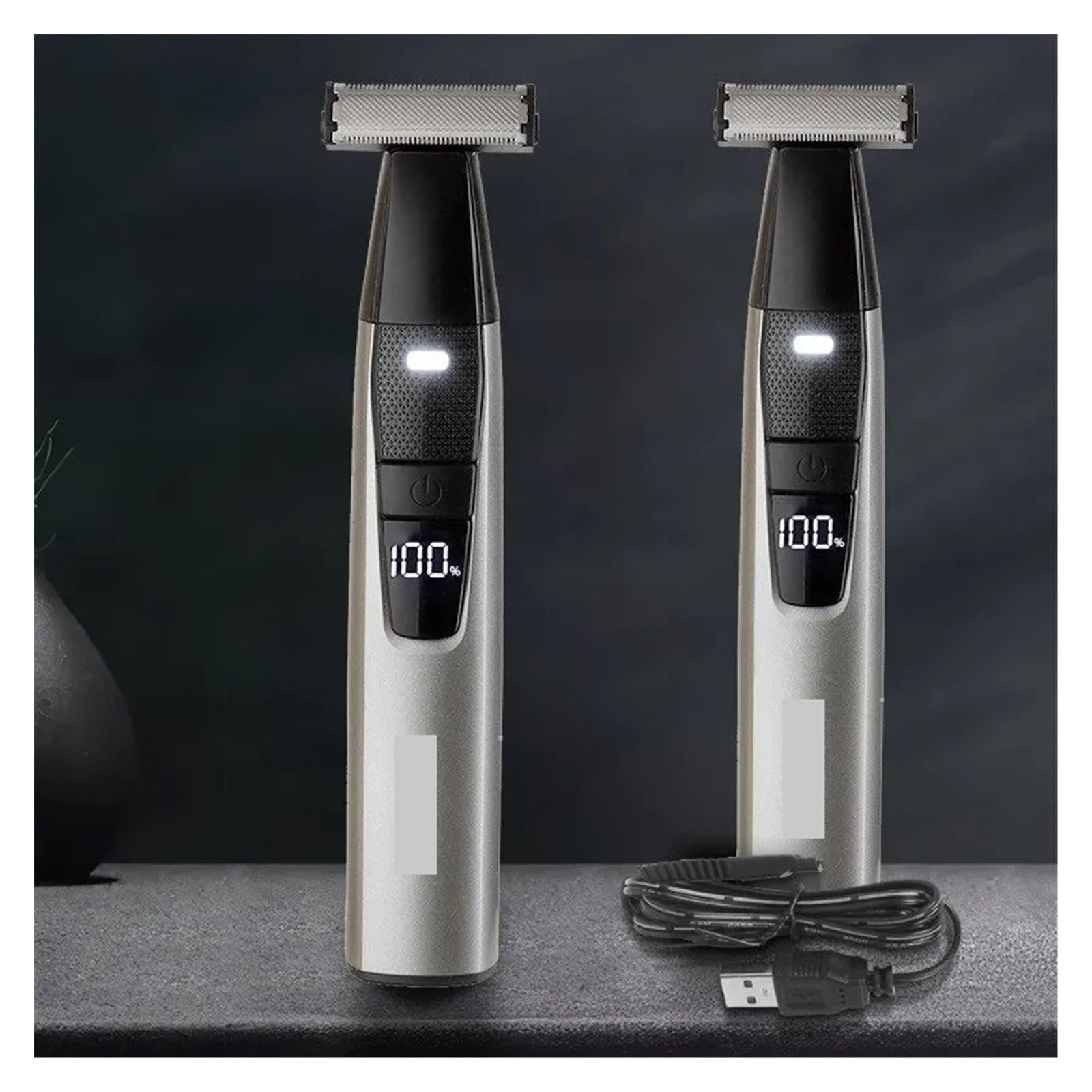 Electric Razor & Body Trimmer for Men & Women - USB Rechargeable, T-Blade, LED Digital Display, Portable & Washable - Perfect for Travel, Gym & Home Grooming