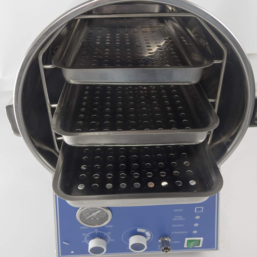 24L Stainless Steel High Pressure Steam Autoclave Sterilizer - Lab Equipment for Medical, Dental & Tattoo Tools Sterilization | Perfect for Hospitals, Clinics & Research Laboratories