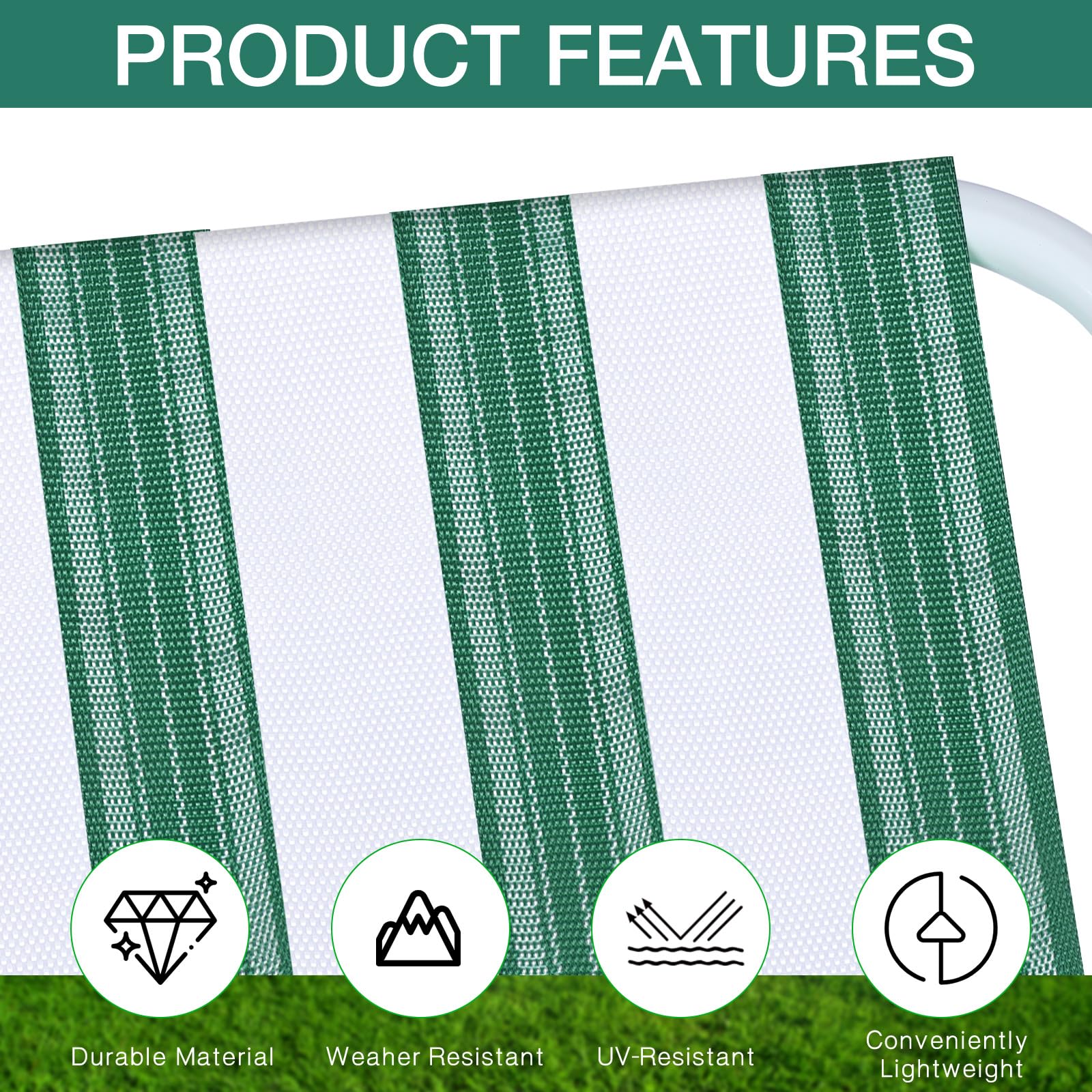 HESTYA 2 Rolls 2 1/4 Inch x 100 Feet Polypropylene Lawn Chair Webbing - Heavy Duty Outdoor Furniture Seat Repair Replacement Straps for Patio Chairs, Folding Chairs & Camping Chairs - Perfect for DIY Home Repair and Outdoor Furniture Restoration