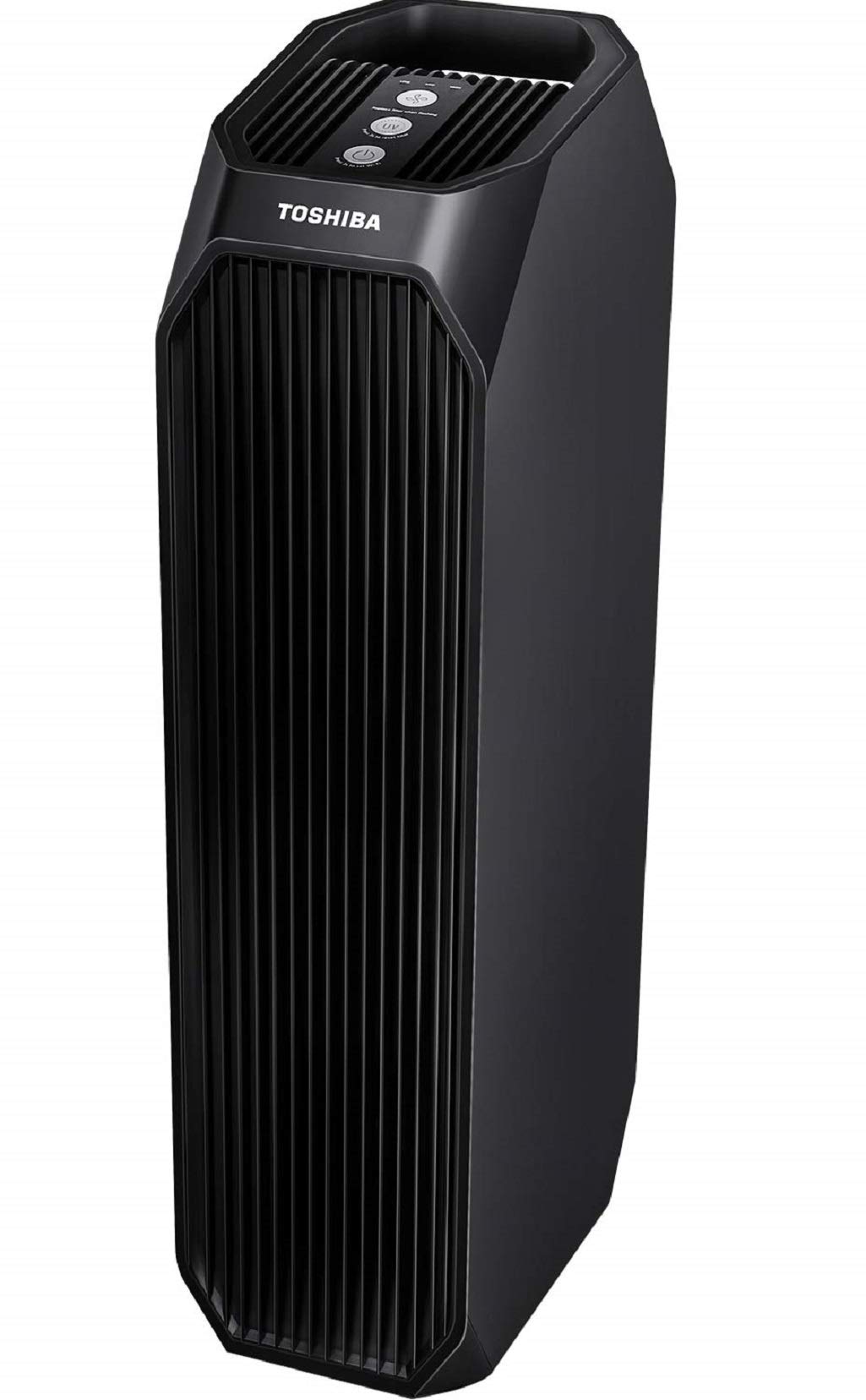 Toshiba CAF-W36USW Air Purifier with UV Light Sanitizer - Eliminates Smoke, Dust, Odors, Pollen & Pet Hair - Ideal for Home, Office & Bedroom Use - Black
