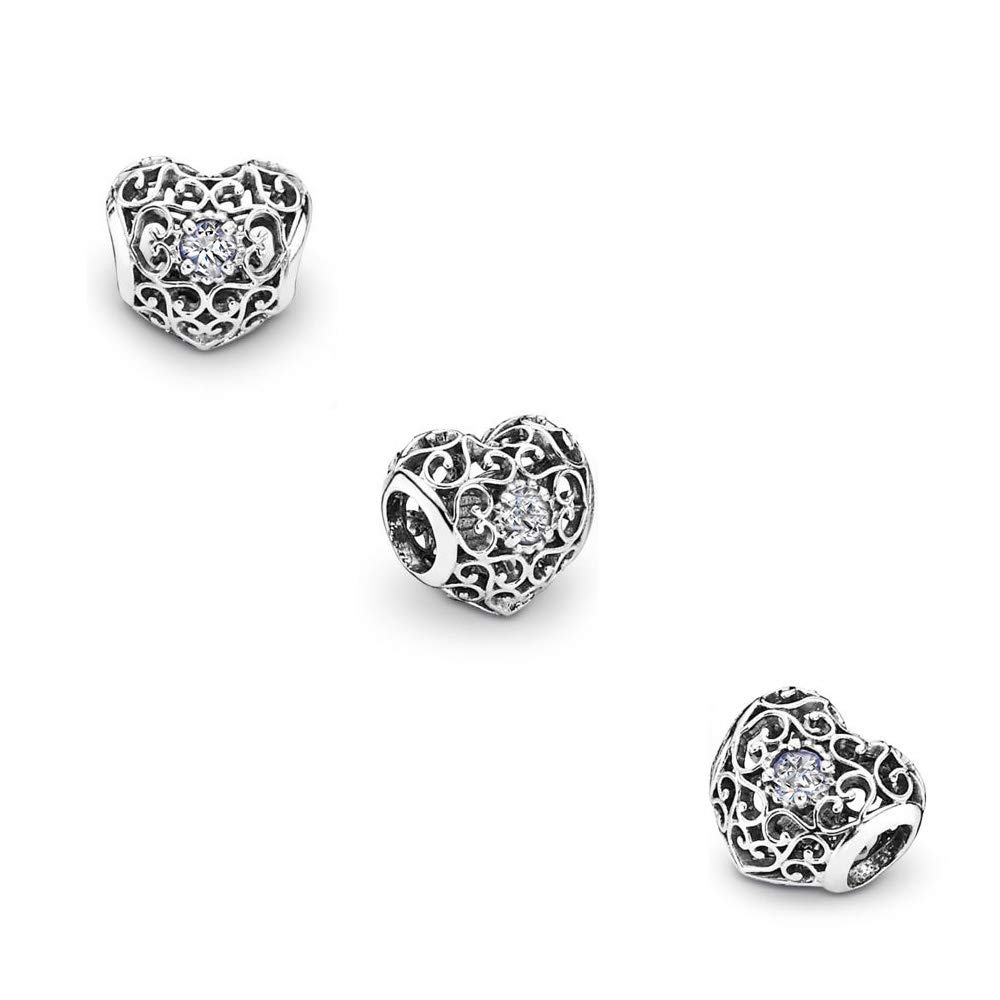 Birthstone Love Heart Charm for Pandora Bracelets - Women's Jewelry Gift for Birthday, Christmas, Anniversary | Perfect for Gifting & Special Occasions