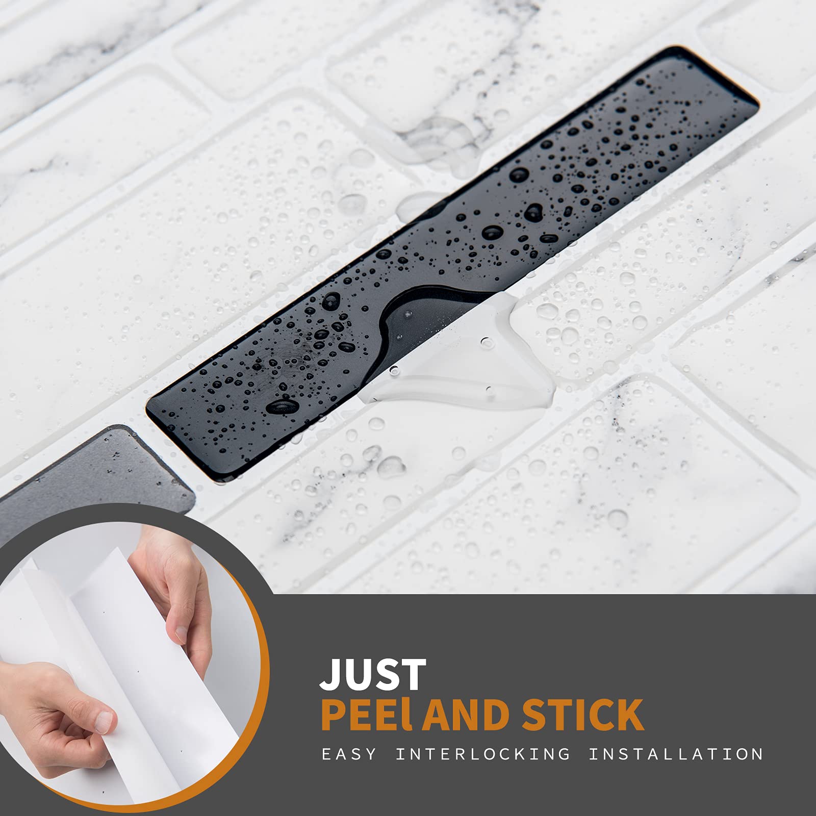 WOWSTAR 10-Sheet Peel and Stick Backsplash Tile - Self-Adhesive Kitchen Wall Tile (12