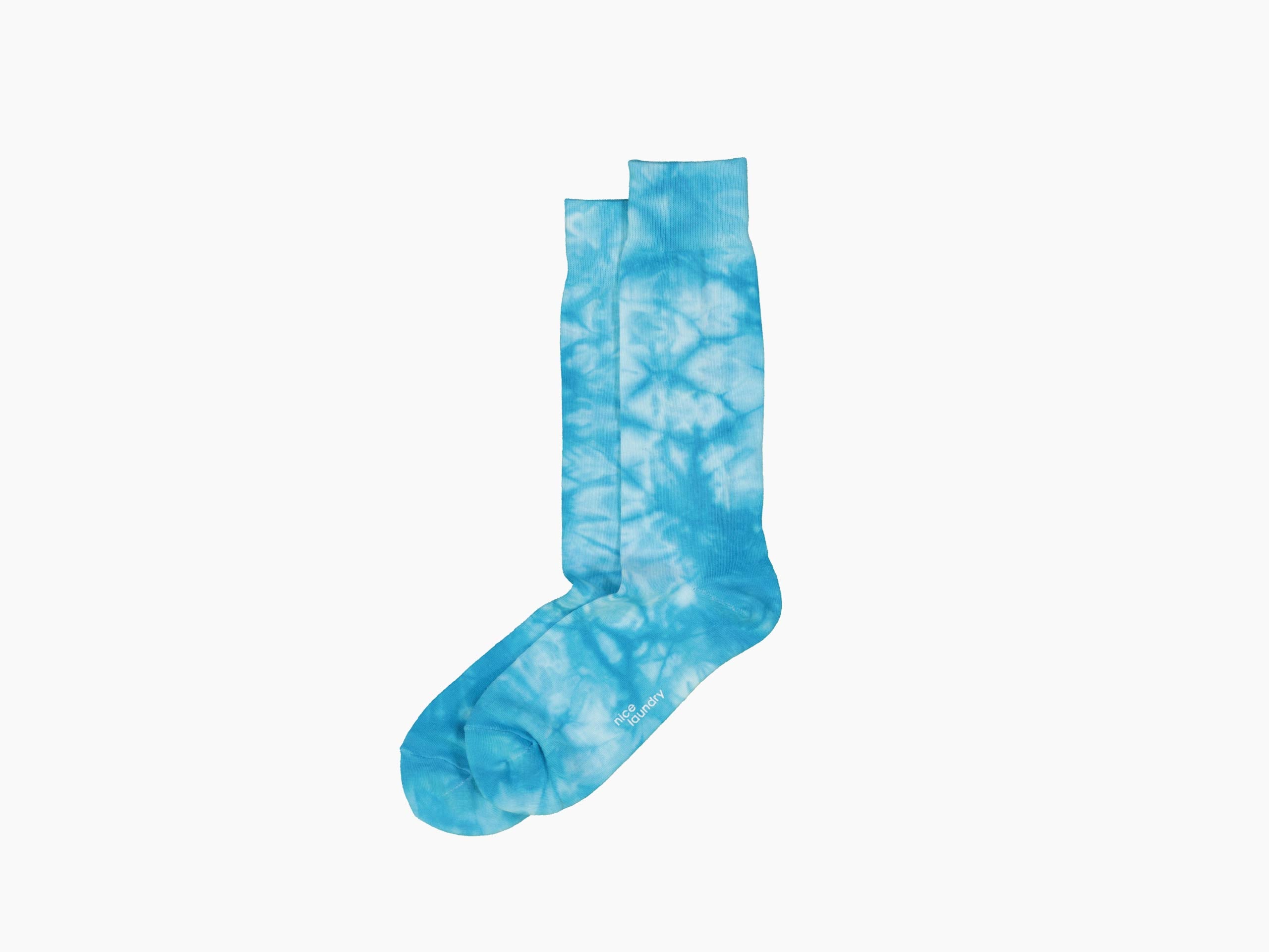 Tie Dye Light Blue T-Shirt for Women | Soft Cotton Casual Tee | Perfect for Summer, Festivals & Boho Style Outfits