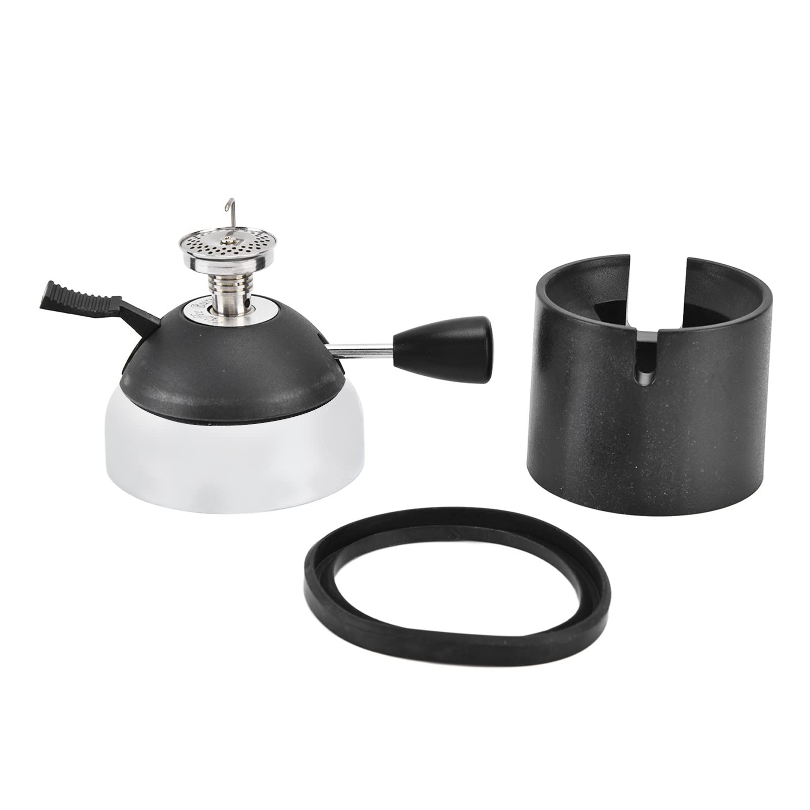 Portable Butane Tabletop Siphon Coffee Maker - Adjustable Flame Stainless Steel Mini Syphon Brewer for Camping, Travel & Outdoor Picnics - Perfect for Coffee Lovers On-The-Go