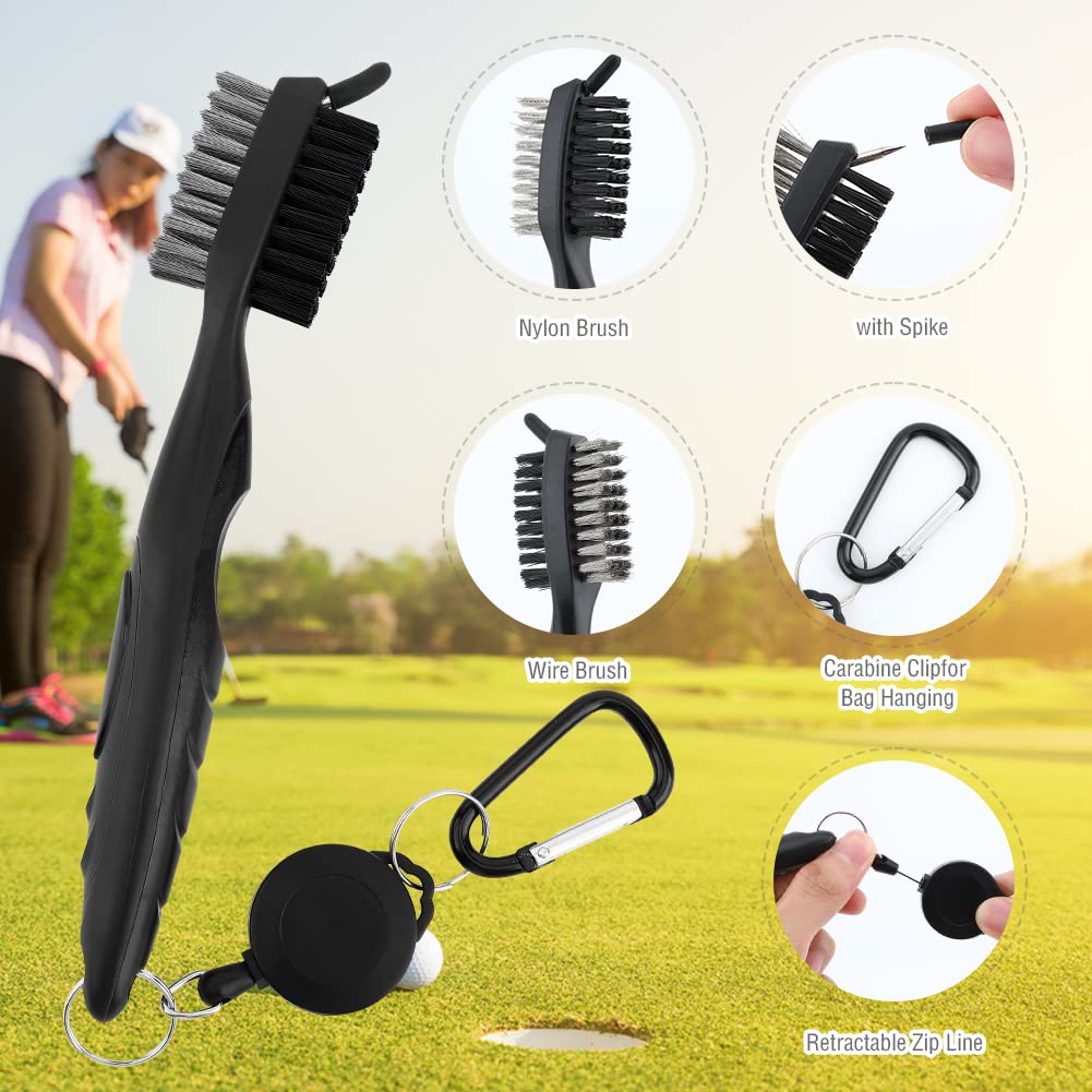Premium Golf Club Cleaning Kit with Towel, Brush, Divot Tool & Ball Marker – Complete Golf Accessories Set for Men & Women – Perfect for Course Maintenance & Travel