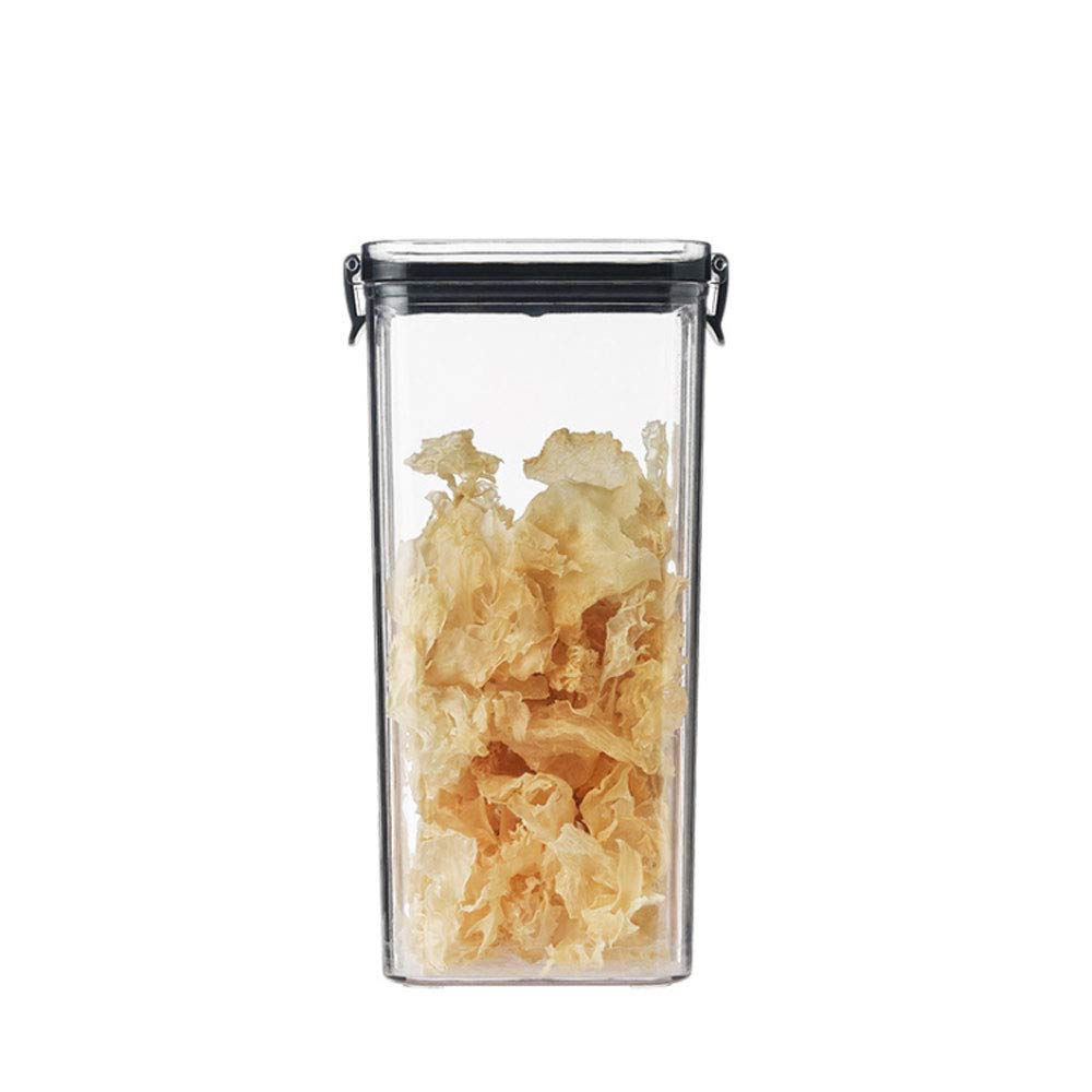 BPA-Free Airtight Food Storage Containers - 1.8L/60.87oz Clear Plastic Kitchen & Pantry Organization Containers for Flour, Sugar, Cereal, Rice, Pasta | Perfect for Meal Prep & Bulk Food Storage