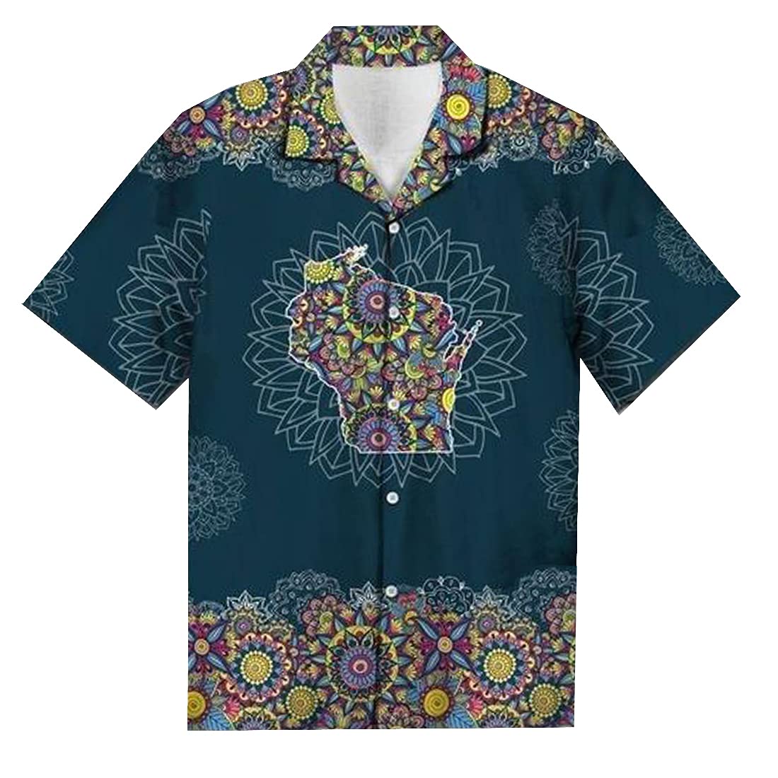 Men's Hawaiian Shirt Short Sleeve Tropical Shirt - Breathable Summer Button Down Shirt for Beach Vacation, Luau Party & Casual Wear | Aloha Shirt Collection