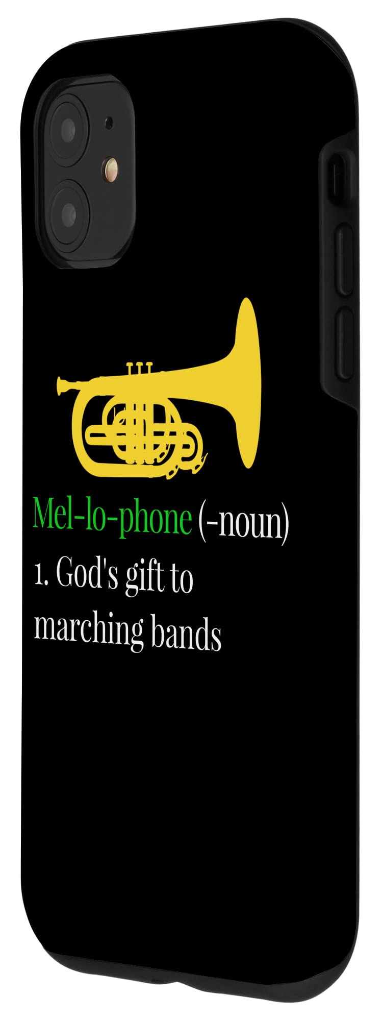 Funny Marching Mellophone iPhone 11 Case - Durable Protective Phone Cover for Band Performances & Music Lovers - Perfect for Marching Band, Concerts & Rehearsals