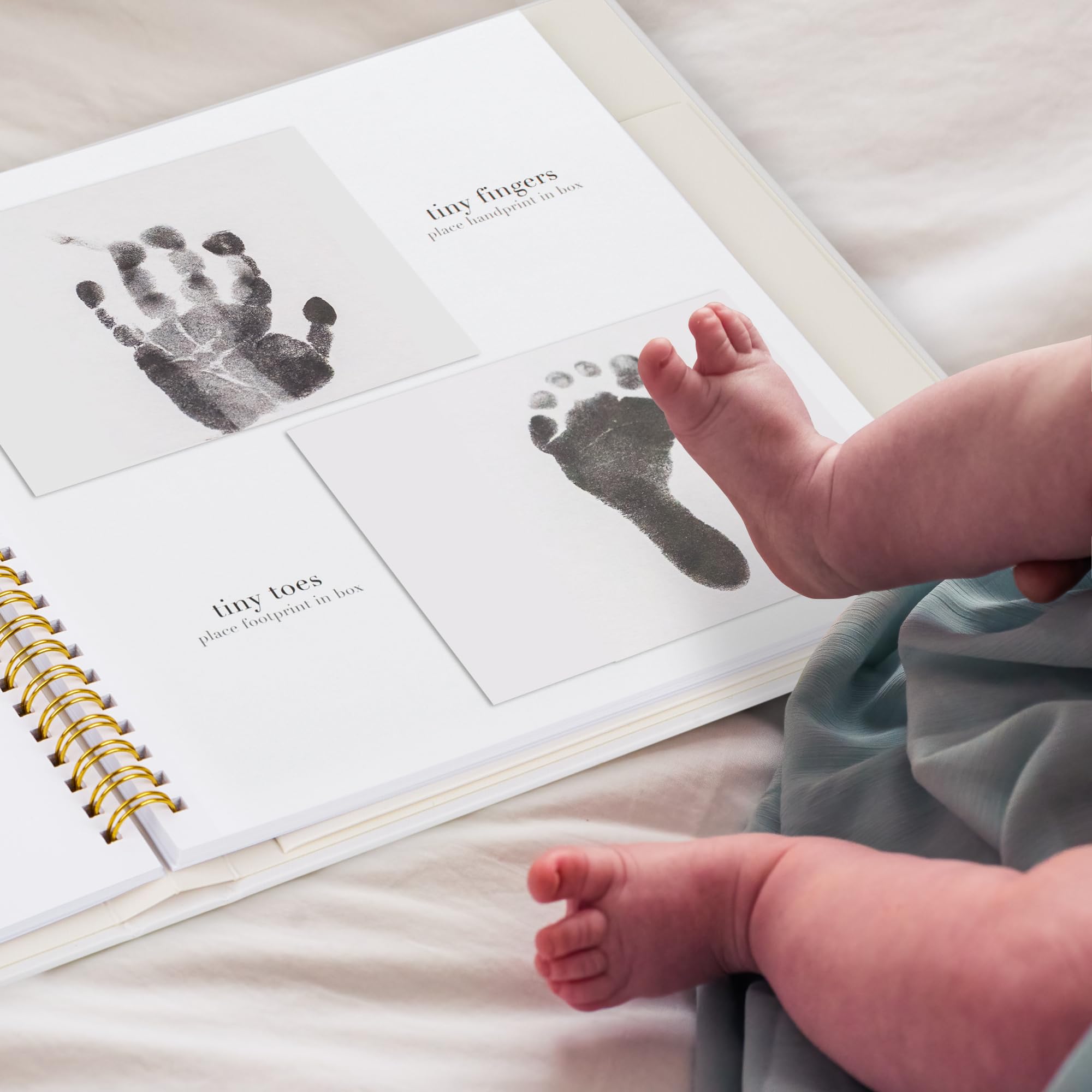 Keepsake Baby Memory Book for Boys & Girls – First 5 Year Baby Journal with Photo Slots – Scrapbook & Photo Album to Record Milestones from Birth to Age 5 | Perfect Baby Shower Gift & New Parent Keepsake