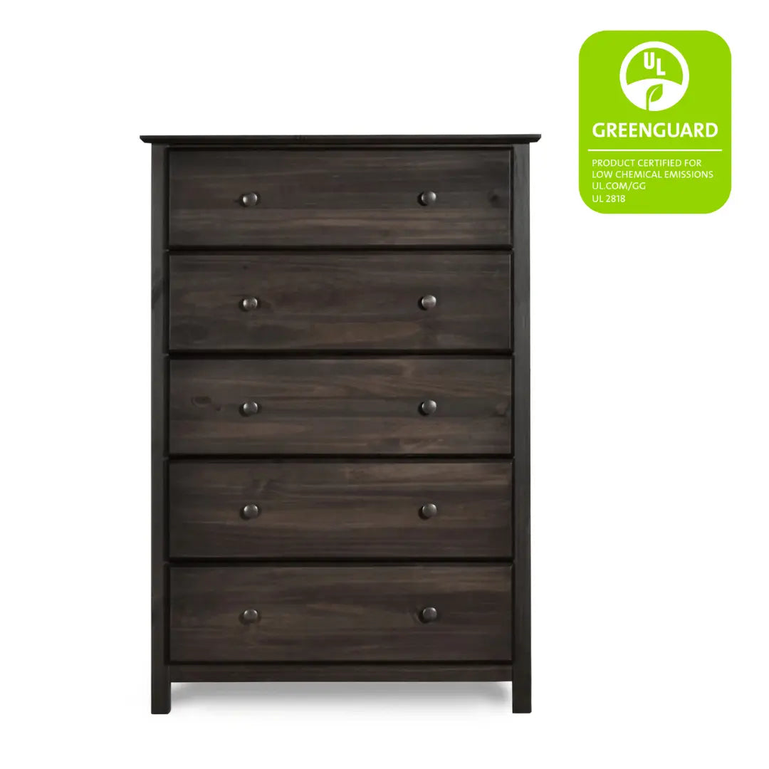 5-Drawer Wooden Shaker Dresser - Stylish and Functional Storage for Bedroom, Living Room, or Office Organization