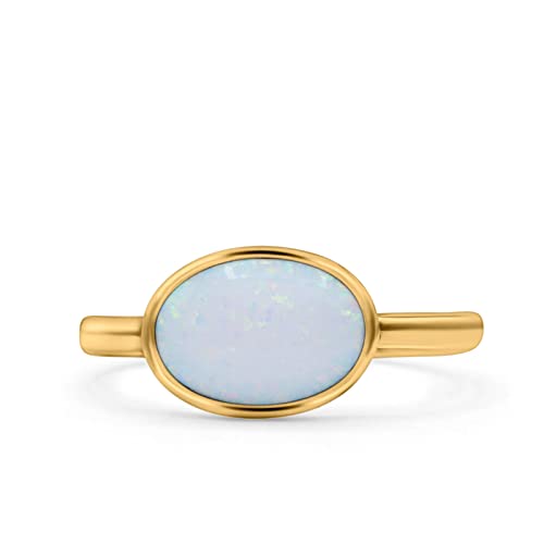 Yellow Tone, Lab Created White Opal