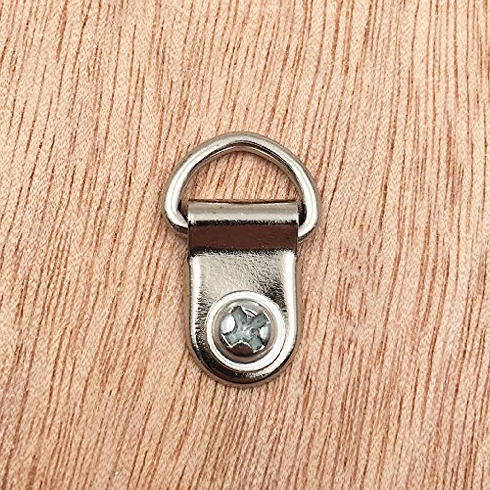 12pcs D Ring Hangers with Screws for Picture Frames & Art - Easy Wall Mounting