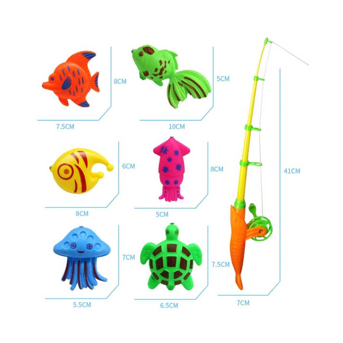 22Pcs Magnetic Bath Toys for Kids - Fun Fishing Game Set with Floating Fish for Water Play & Bathtime Fun | Perfect Toddler Sensory Toys for Indoor & Outdoor Play