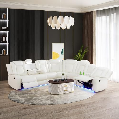 Brown L Shape Recliner Sofa