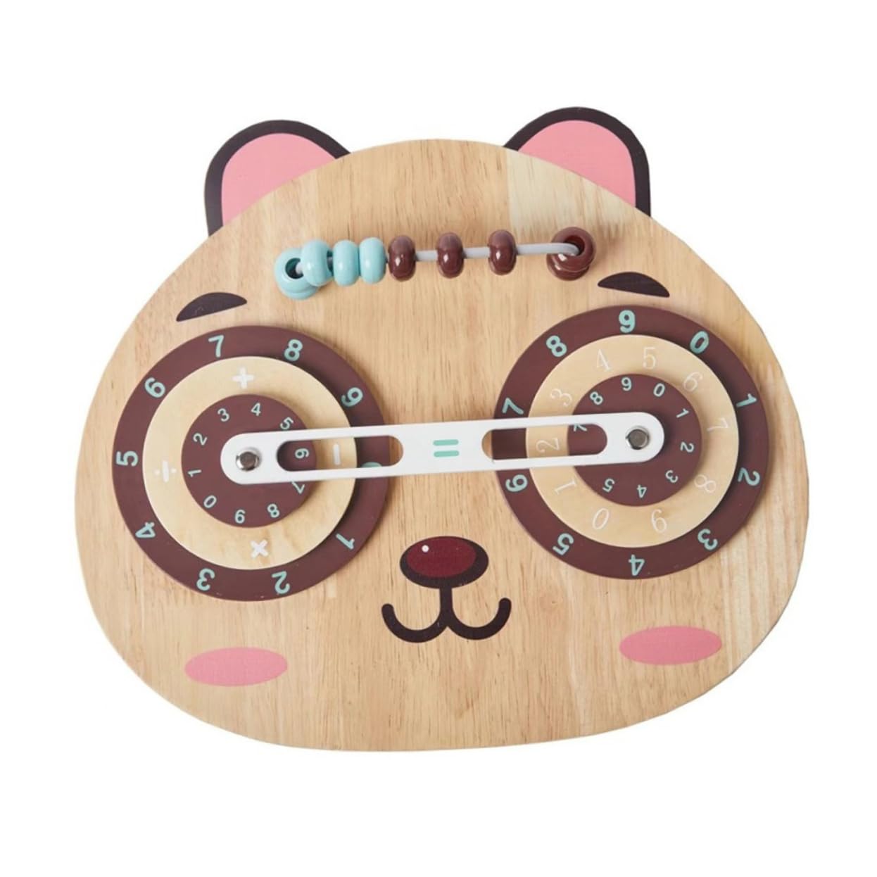 Wooden Logarithm Board Toy - Montessori Math Learning & Matching Game for Kids, STEM Educational Puzzle with Rotating Turntable - Perfect for Homeschooling & Early Childhood Development