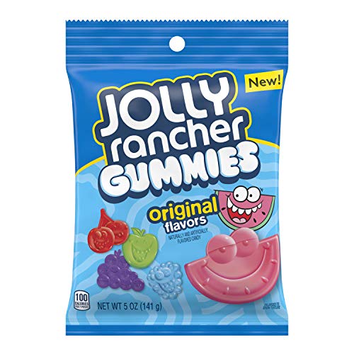 Jolly Rancher Original Gummies Candy - 5 Ounce Bag (Pack of 12) | Sweet & Tangy Fruit Flavors | Perfect for Parties, Halloween Treats & Office Snacks