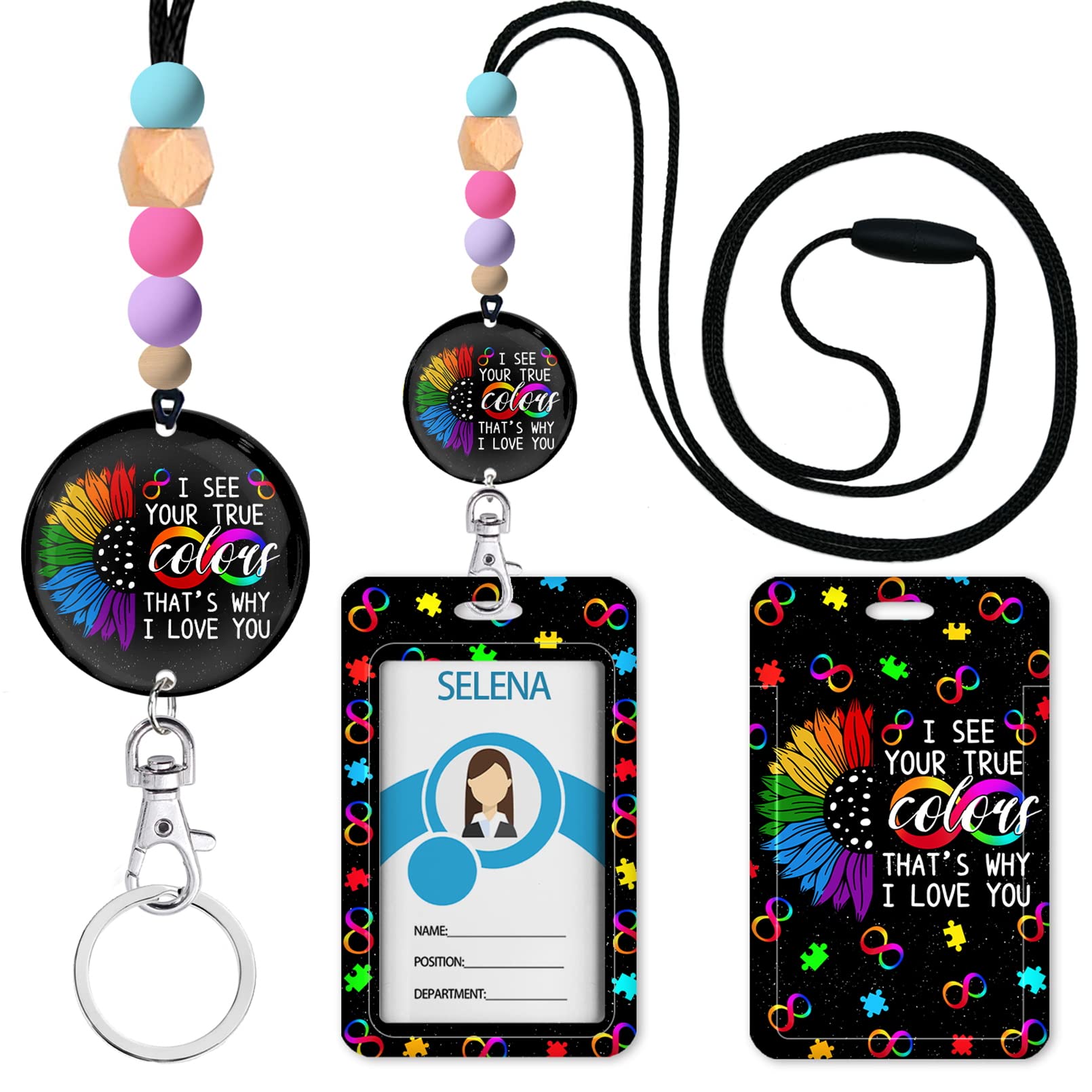 Autism ID Lanyard with Breakaway - for Teachers, Nurses & Office Use