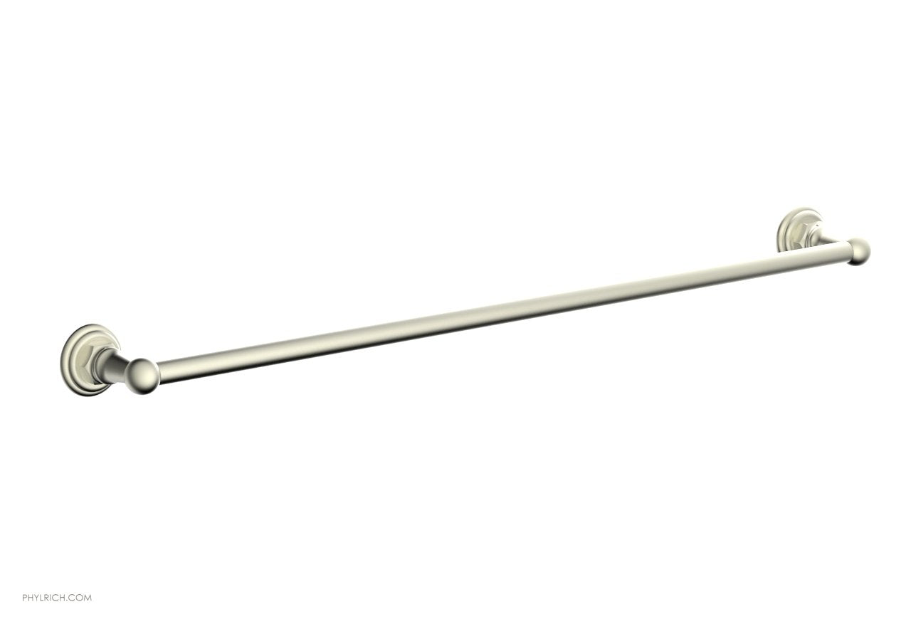 HEX TRADITIONAL 30-Inch Towel Bar - Chrome Finish Bathroom Towel Rack for Modern Homes - Perfect for Bathrooms, Kitchens & Laundry Rooms