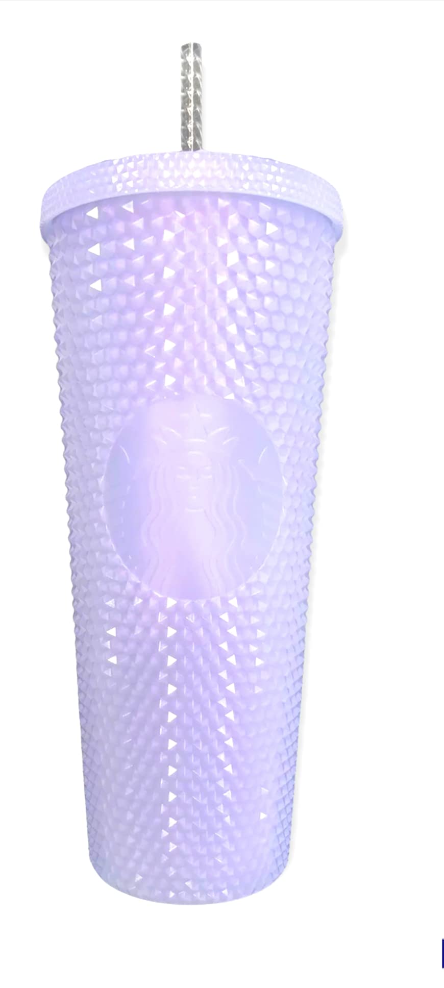 Starbucks 2021 Holiday Icy Lilac Bling Studded Stainless Steel Cold Cup Tumbler 24oz - Insulated Travel Mug for Coffee, Iced Tea & Cold Drinks, Perfect for Office, Gym & Outdoor Activities