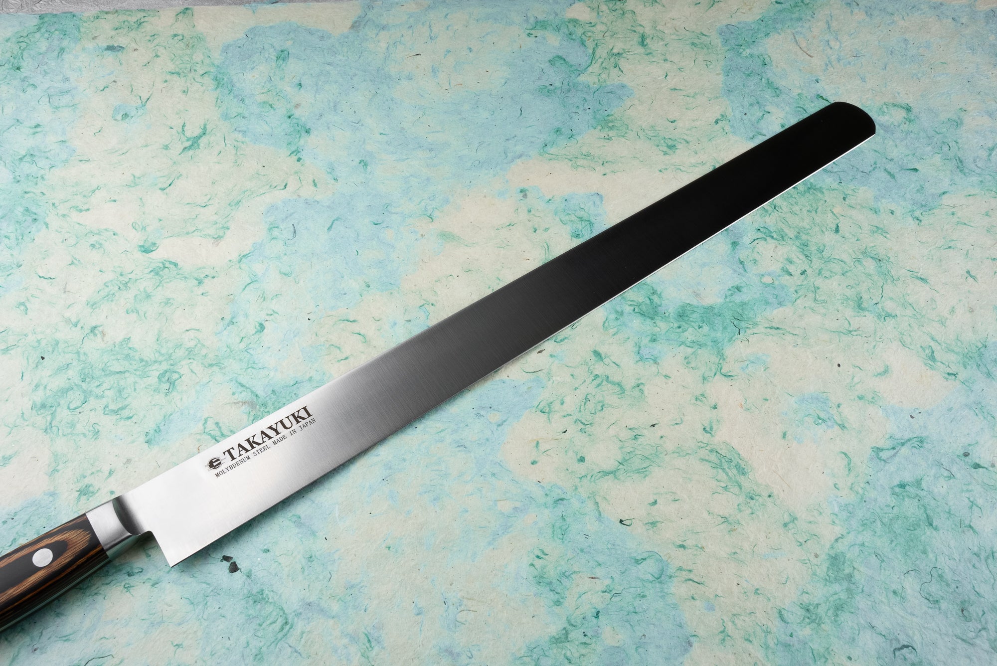 Sakai Takayuki 450mm Professional Cake & Brisket Knife - High-Quality Japanese Chef Knife for Baking, BBQ, and Meat Slicing