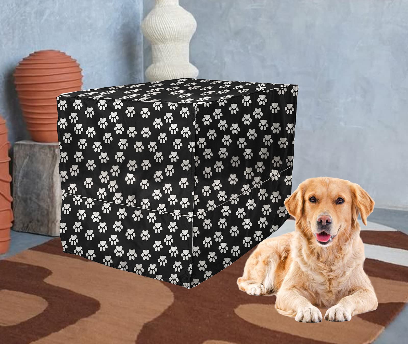 36 Inch Dog Crate Cover for Wire Kennels - Universal Fit for Most 36