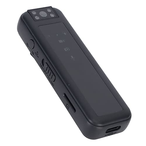 Mini Body Camera 1080P HD - Portable Wearable Video Recorder with 180° Adjustable Lens, Supports 256GB for Home Security, Office Meetings & Outdoor Sports | Small Discreet Security Camera for Surveillance, Evidence Recording & Action Videos