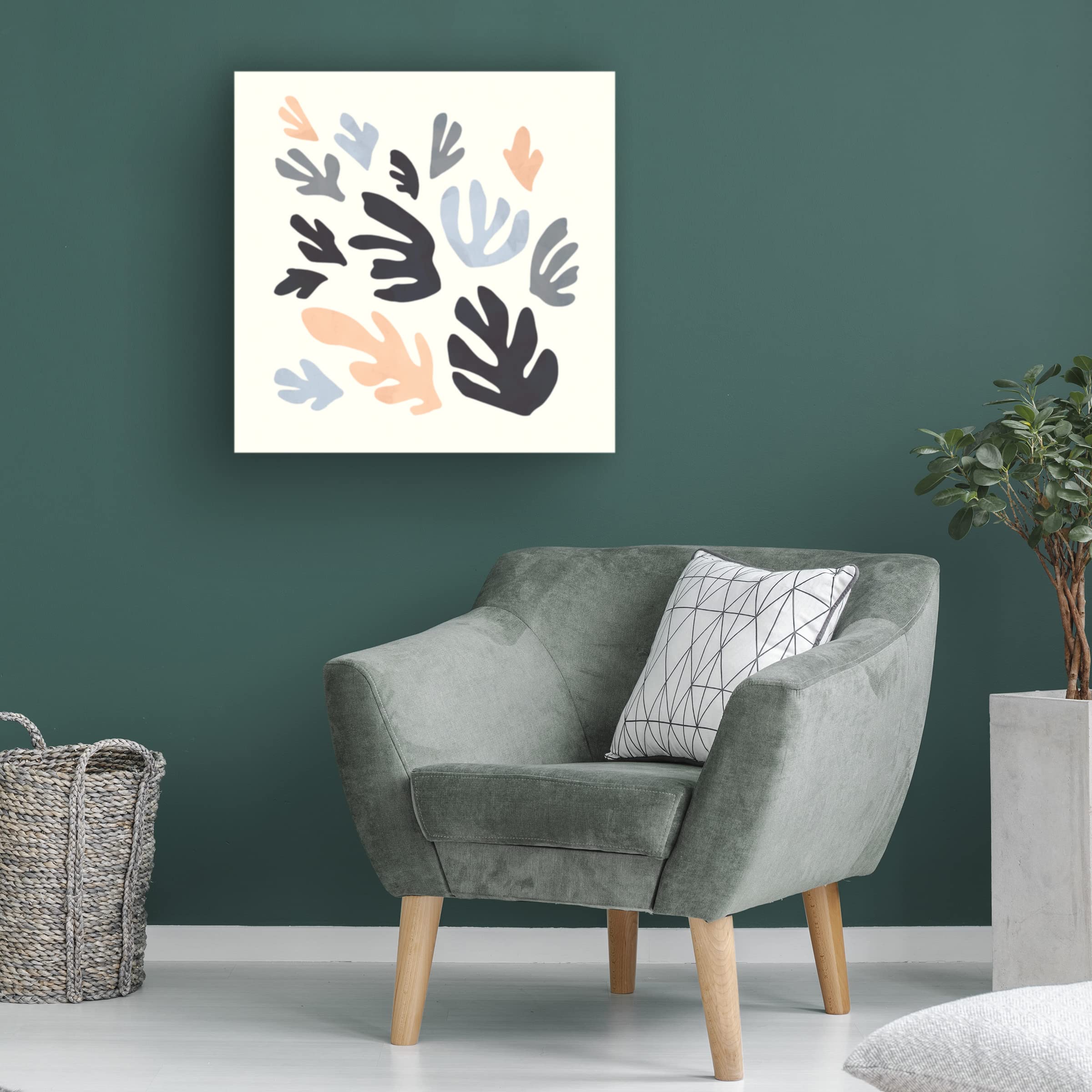 Emma Scarvey 'Sway I' Canvas Wall Art - Modern Abstract Painting for Living Room, Bedroom & Office Decor - Handmade Stretched Canvas Print - Ready to Hang