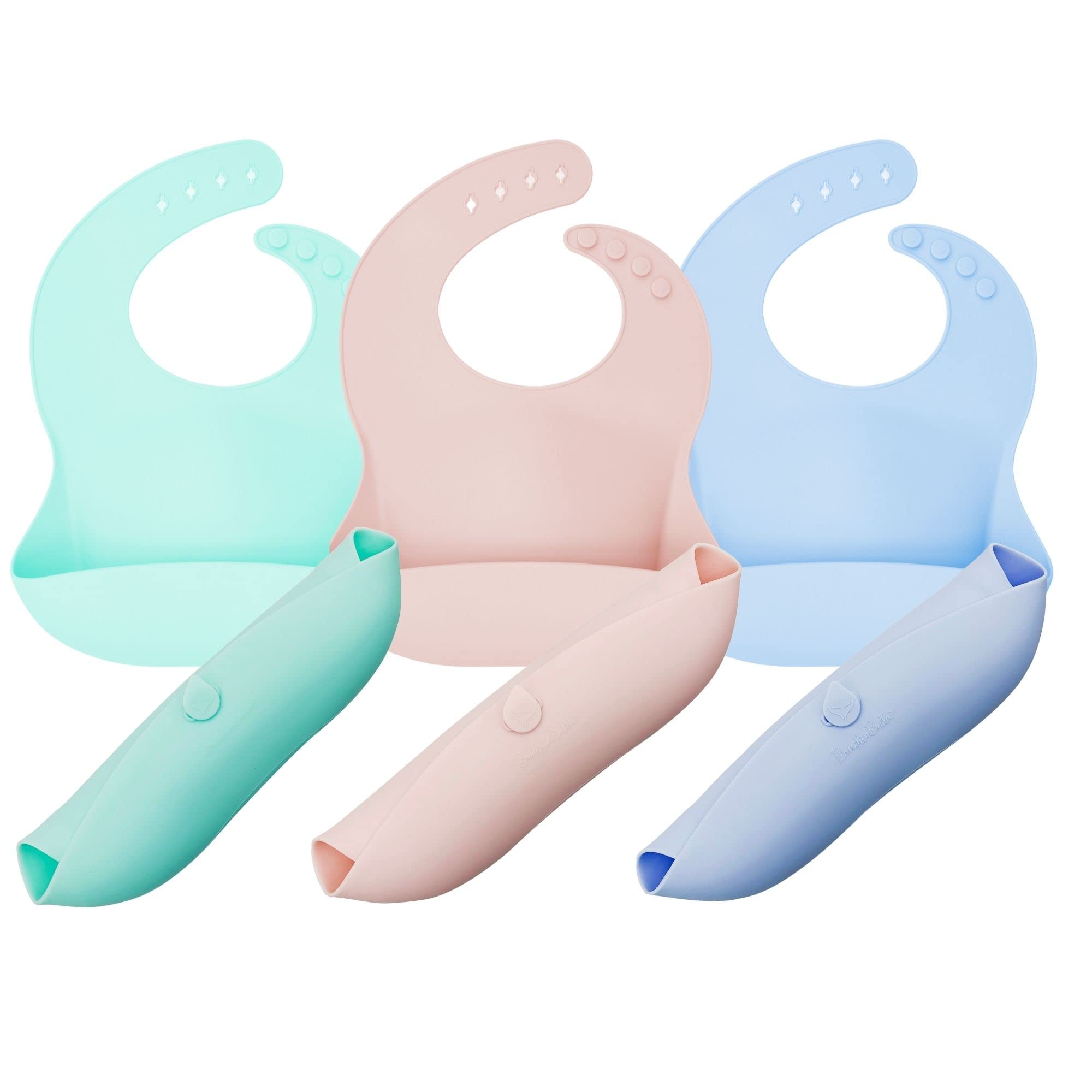 **Collapsible Baby Feeding Set - Food Grade Silicone Suction Bowl, Plate, Bib & Spoons - Travel-Friendly Toddler Essentials for Mess-Free Meals - Perfect Gift for New Parents & On-the-Go Families**    *(Use Case: Ideal for home, daycare, travel, picnics, and restaurants - promotes independent eating while minimizing spills!)*
