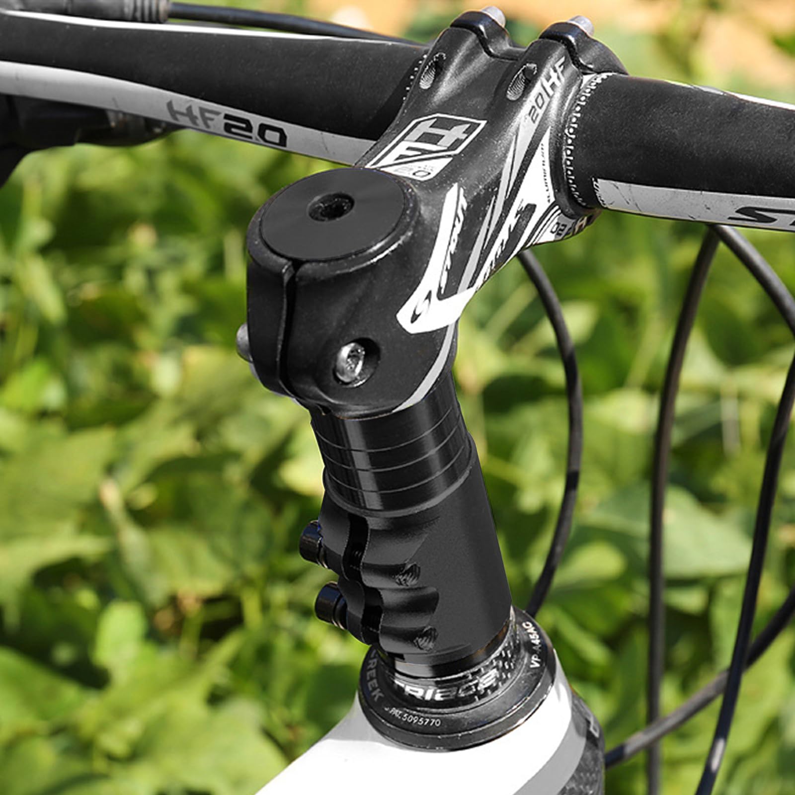 ECOMAID Adjustable Bike Stem Riser - Aluminum Alloy Bicycle Fork Stem Extender for Mountain & Road Bikes | Handlebar Height Adjuster for Comfortable Cycling & Commuting