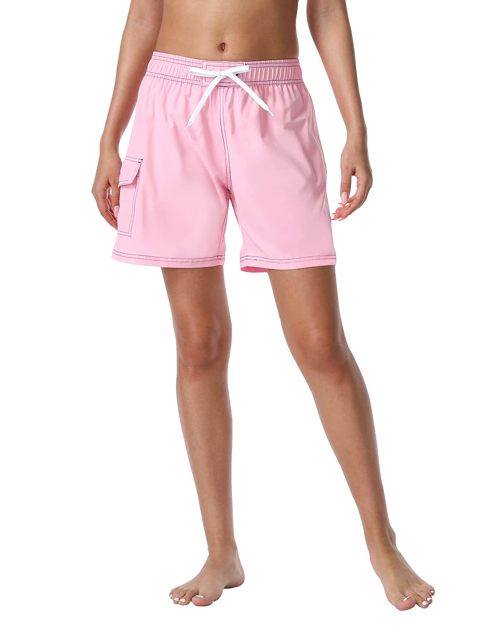 Unitop Women's Quick Dry Bathing Boardshorts Swim Shorts with Lining - Perfect for Swimming, Surfing & Beach Activities