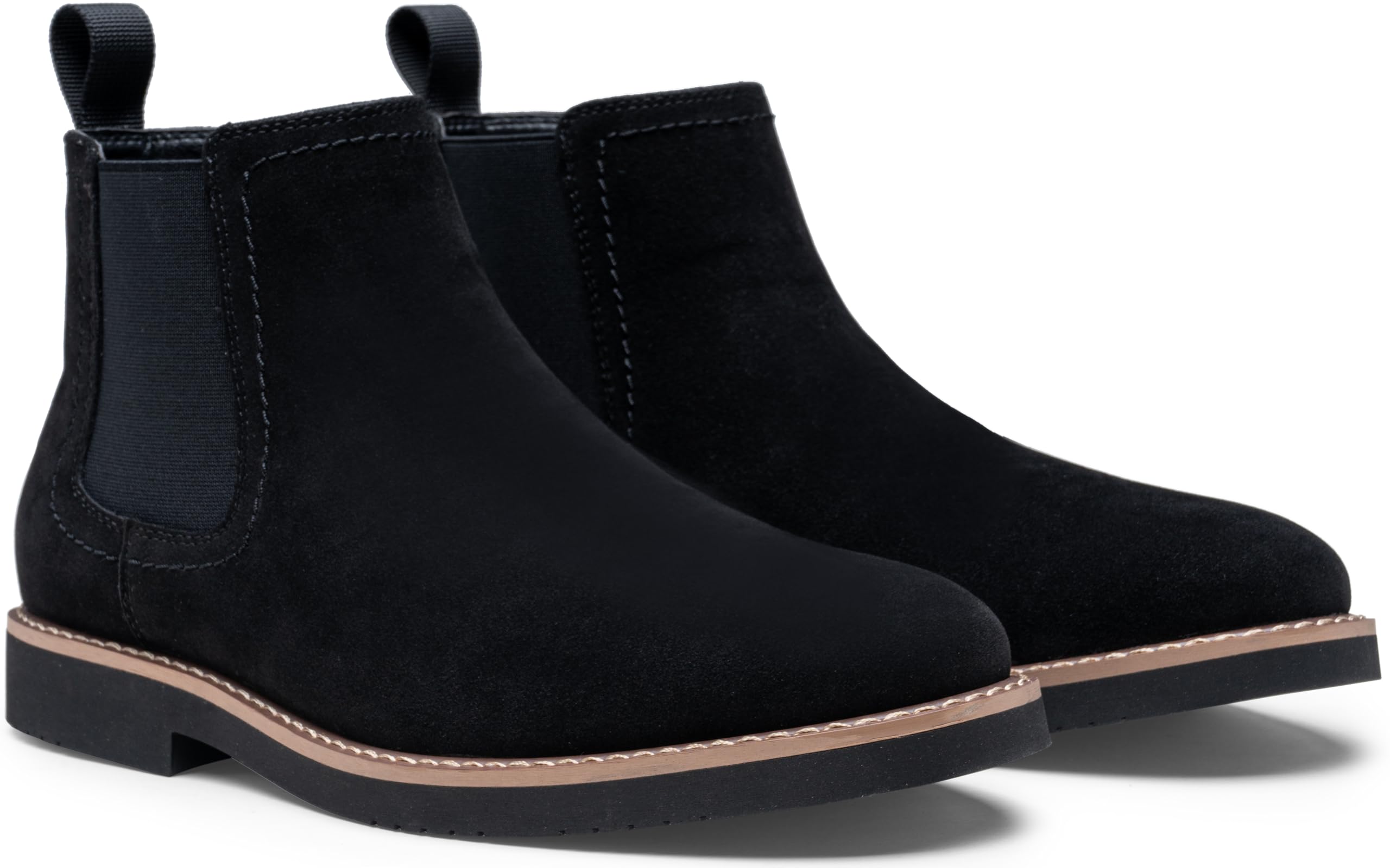 Vostey Men's Chelsea Boots - Classic Black Slip-On Ankle Boots for Casual & Dress Wear | Perfect for Office, Date Night & Everyday Outfits