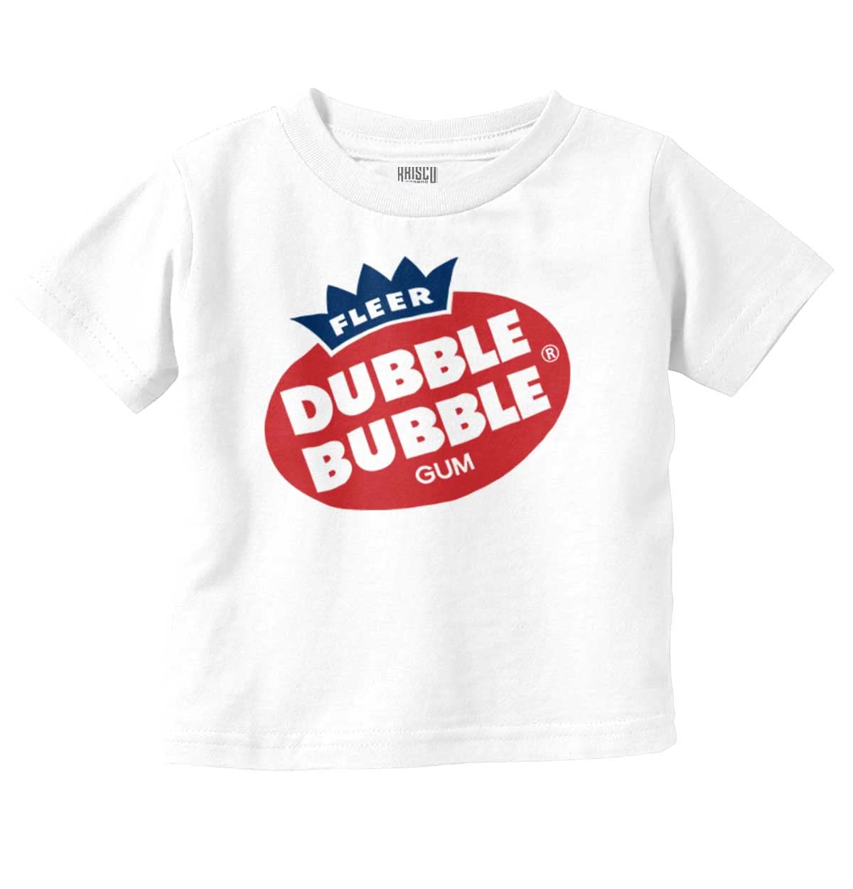 Vintage Retro Dubble Bubble Gum Logo Toddler T-Shirt for Boys & Girls - Fun Bubble Gum Themed Tee for Kids Playdates, Birthday Parties & Casual Wear