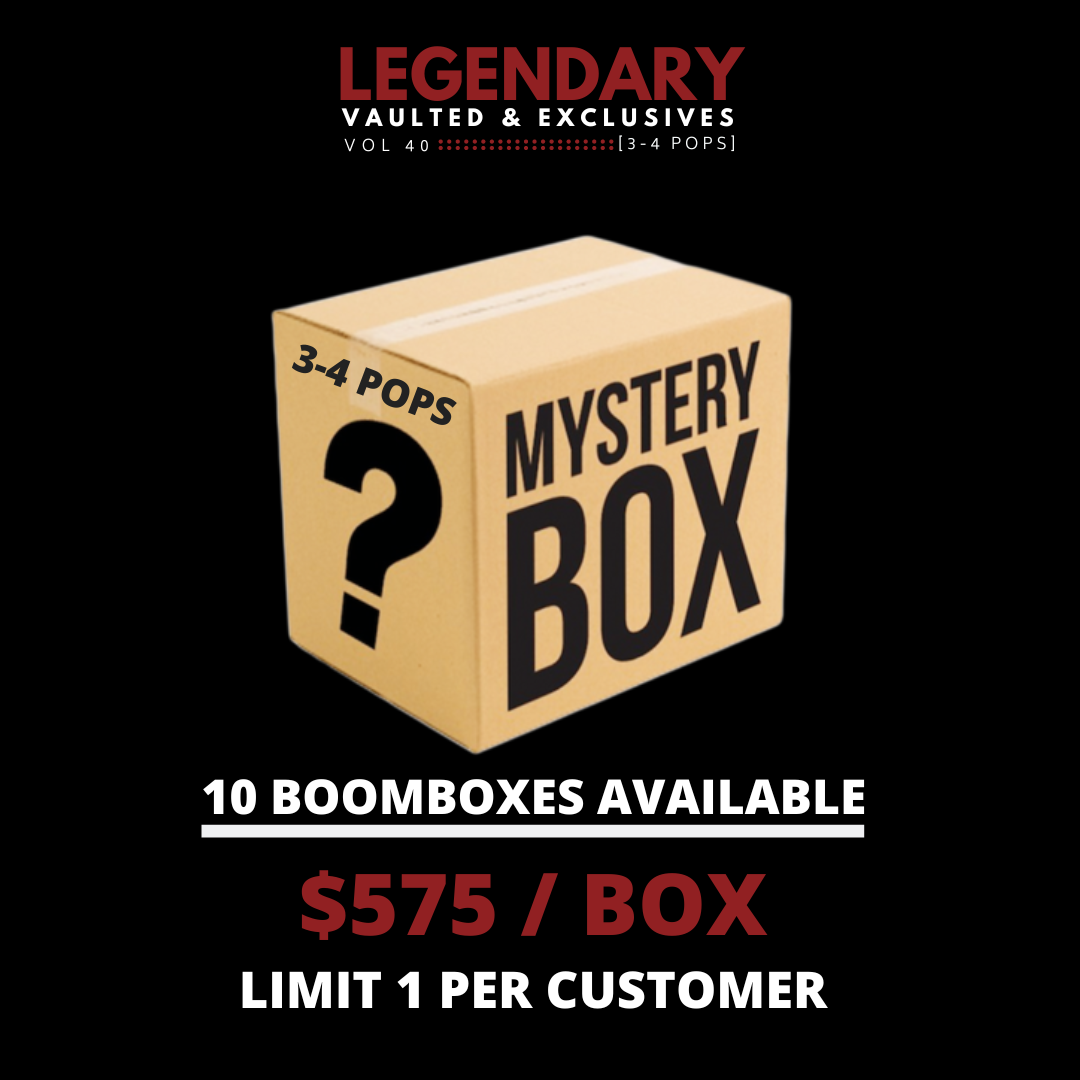BoomLoot Mystery BoomBox - Legendary Vaulted & Exclusive Funko Pop Vinyl Figures (3-4 Pops) - Collectible Mystery Box for Pop Culture Fans & Gift Lovers