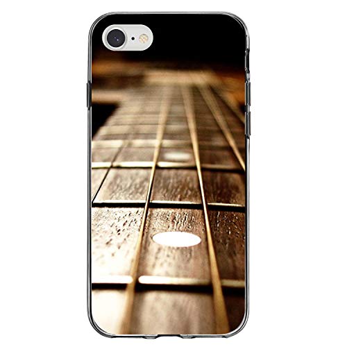Guitar Strings Neck On Clear Case
