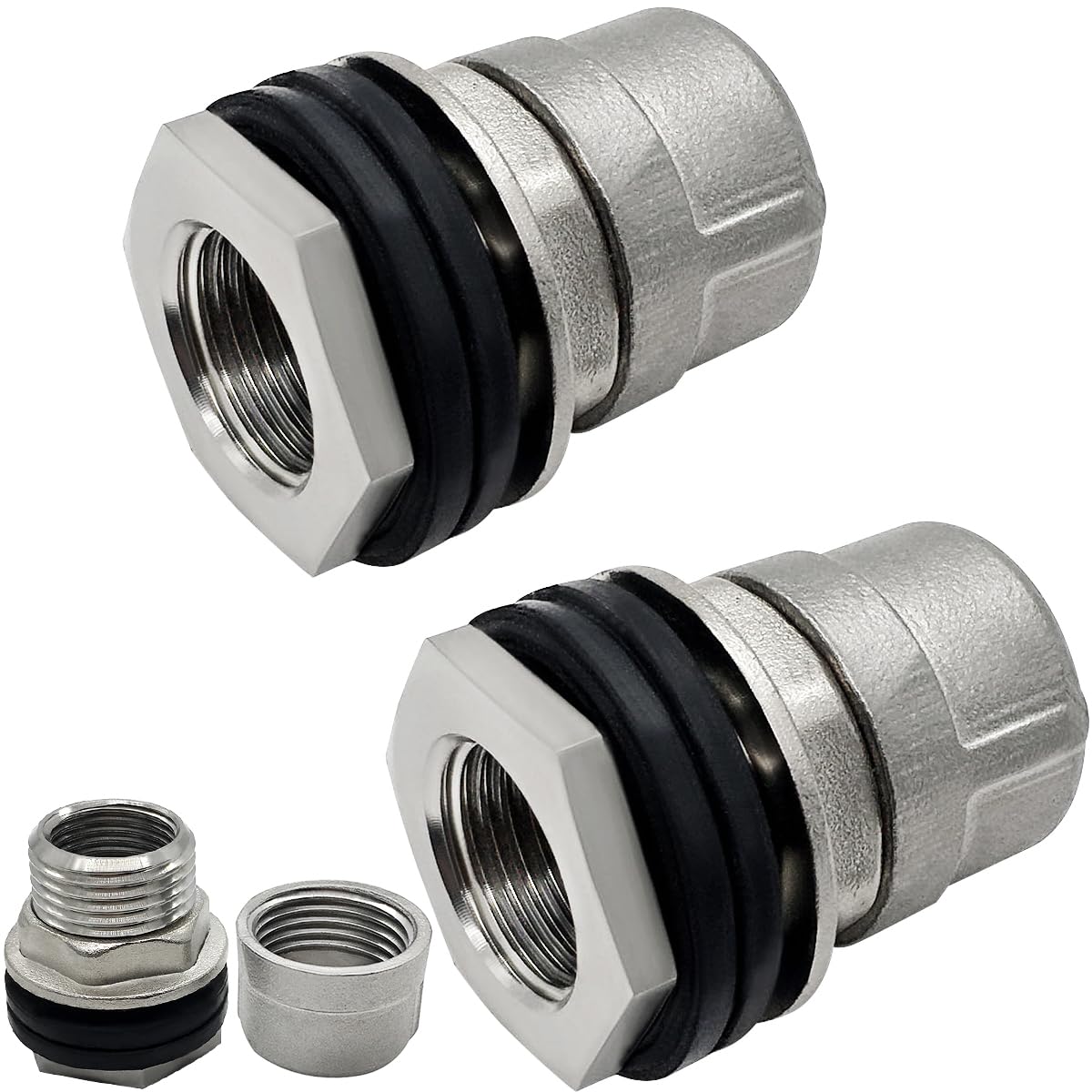 Stainless Steel Bulkhead Fitting 3/4