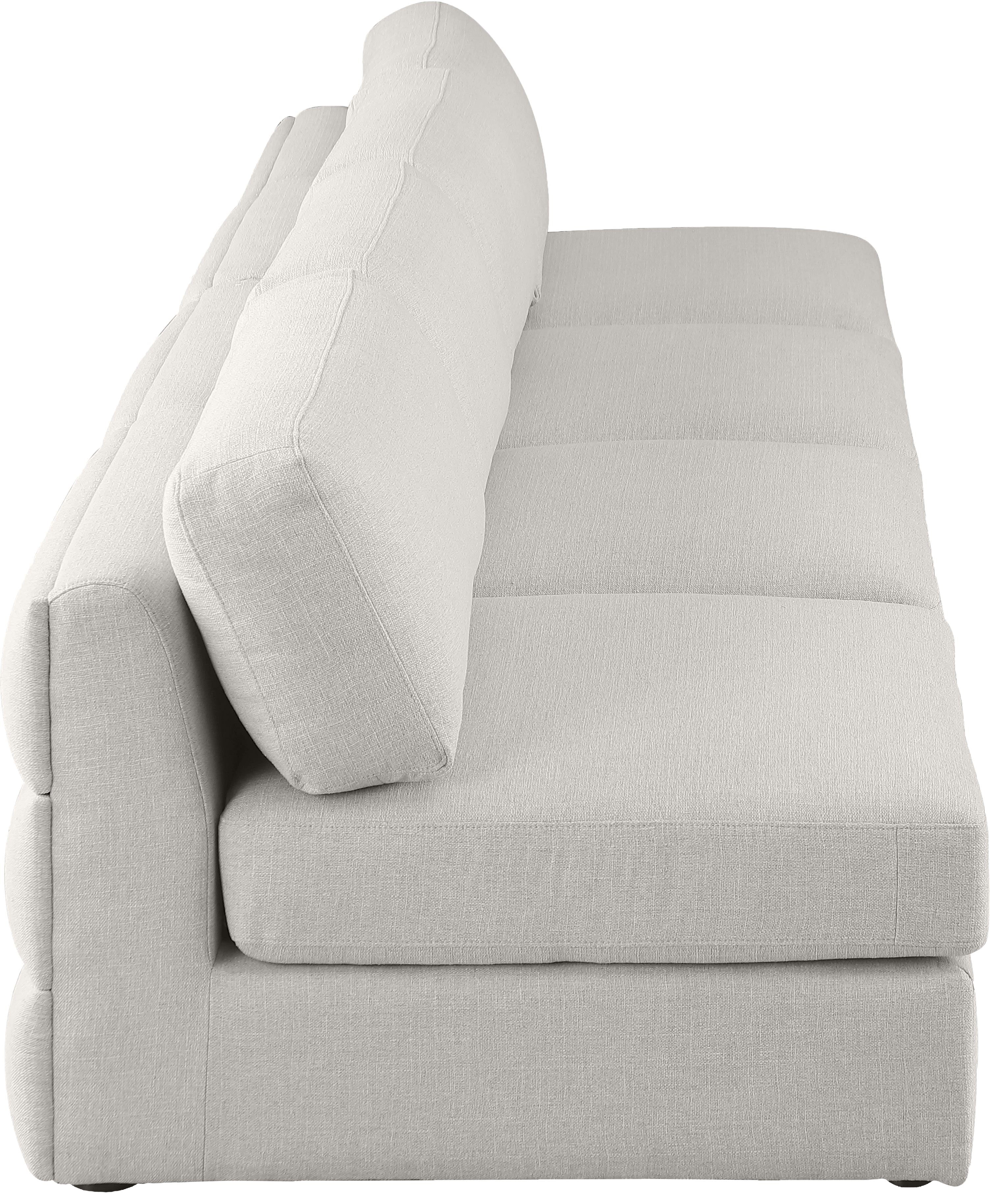 Beckham Durable Linen Textured Fabric Modular Sofa - Modern Sectional Couch for Living Room, Lounge & Family Room Comfort
