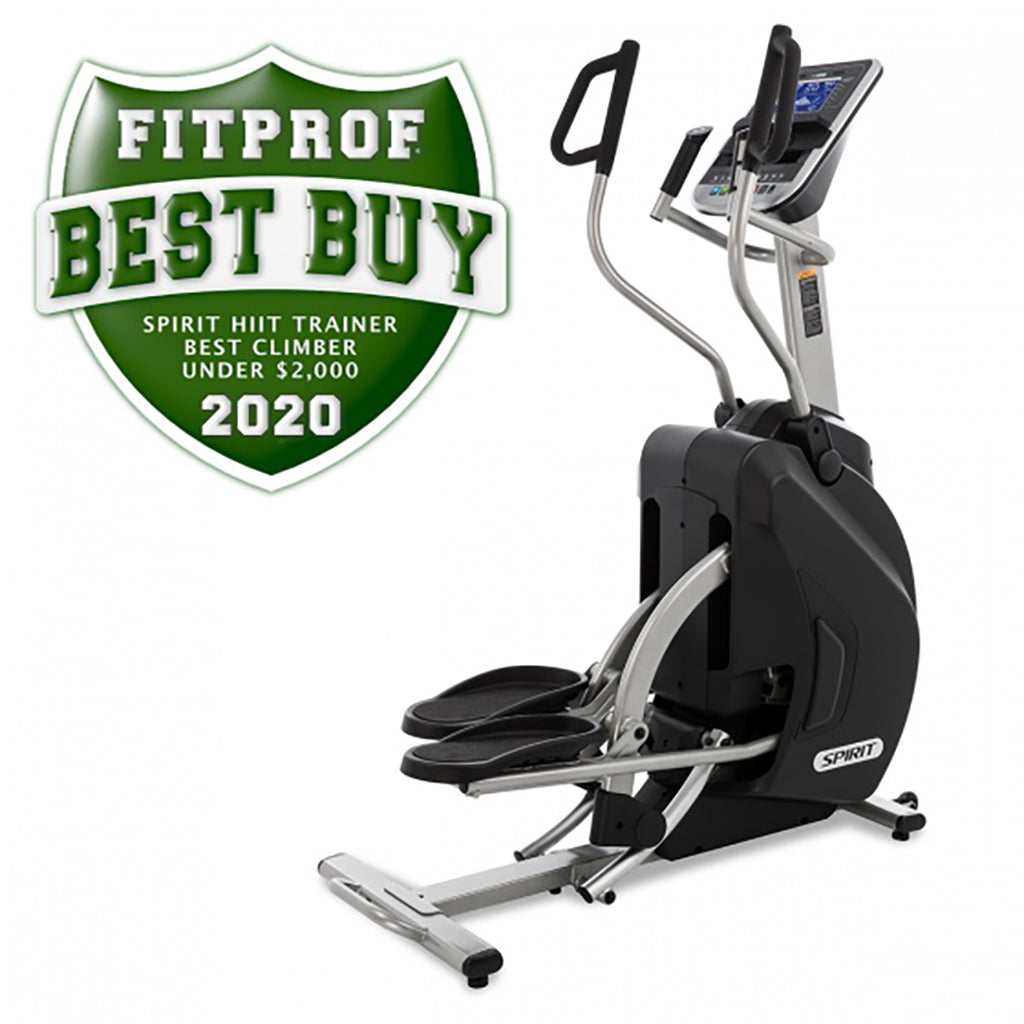 Spirit Fitness XS895 Adjustable Incline Stepper - Compact Home Gym Equipment for Cardio & Leg Workouts - Perfect for Small Spaces & Apartment Workouts