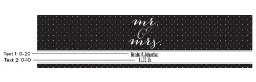 Custom Mr. & Mrs. Water Bottle Labels - Personalized Wedding Favors - Perfect for Bridal Showers, Anniversary Gifts & Couple Events
