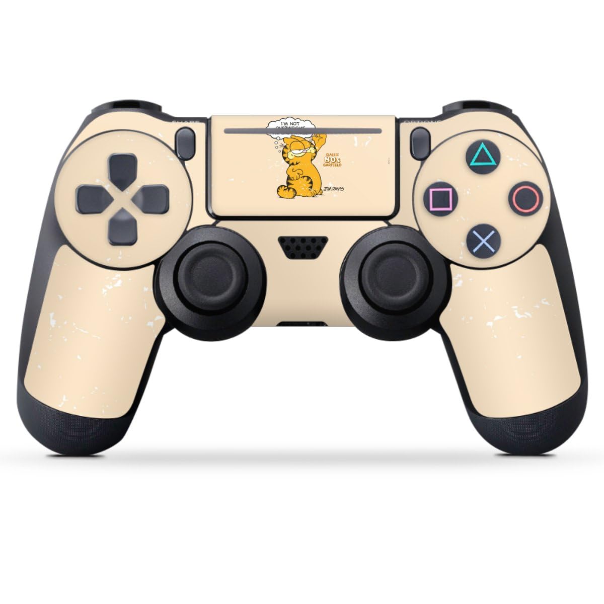 Garfield Cat Skin Sticker for Sony PlayStation 4 Pro Controller - Custom Protective Decal Wrap - Perfect for Gaming Enthusiasts & Collectors