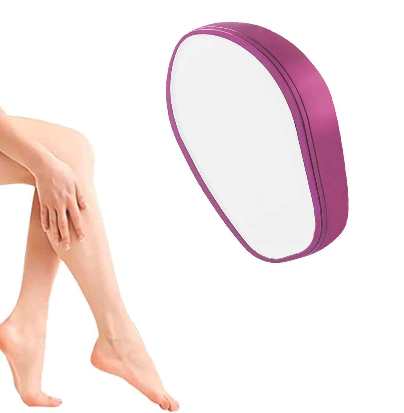 Painless Hair Removal Device for Women - Powerful Crystal Glass Nano Epilator for Legs, Arms, Back - Smooth Skin at Home & On The Go