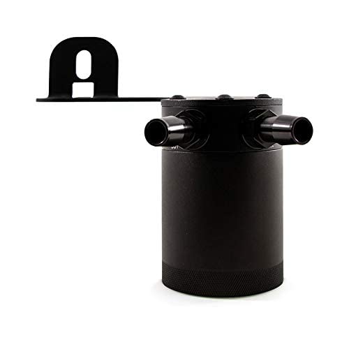 Mishimoto MMBCC-CSS-10PBE Baffled Oil Catch Can for 2010-2015 Chevrolet Camaro SS - Black | Engine Protection & Performance Upgrade | Track & Street Use