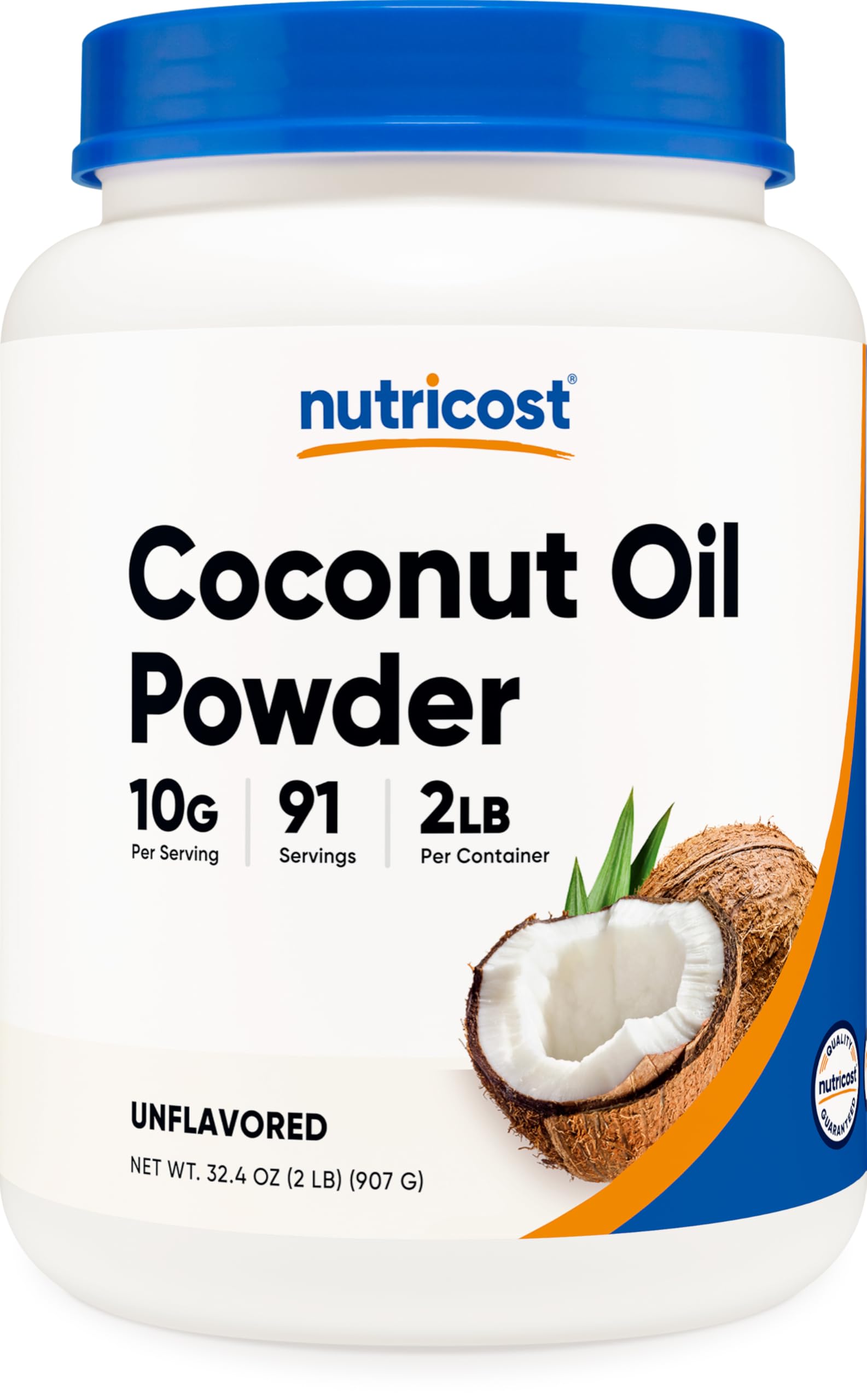 Nutricost Coconut Oil Powder 2 LBS (90 Servings) - Non-GMO, Gluten-Free, Premium Quality Coconut Powder for Baking, Coffee & Smoothies - Keto & Paleo Friendly