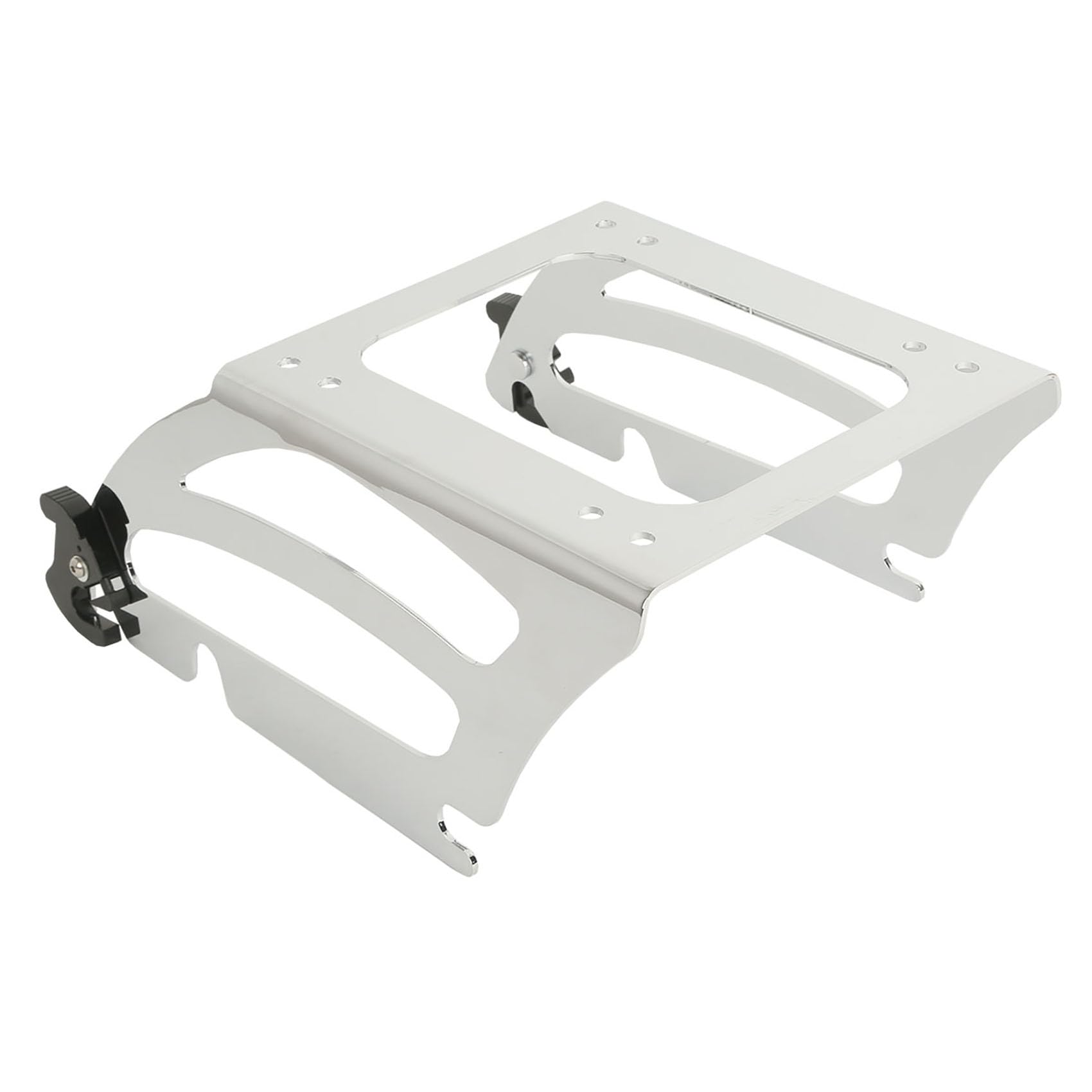 Chrome Solo Tour Pack Trunk Rack for Harley Softail Fat Boy FLSTF 2000-2006 - Durable Motorcycle Luggage Carrier for Long Rides & Road Trips