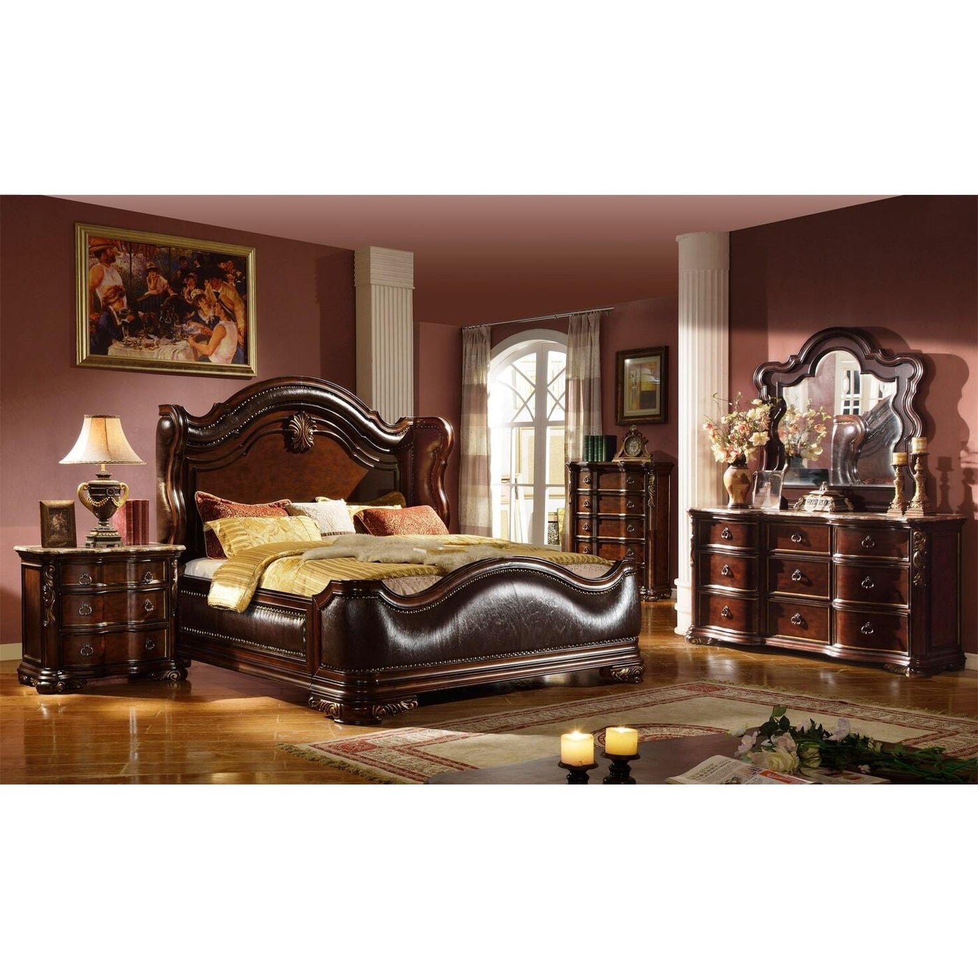 Bella Collection Queen Size Standard Bed Frame - Modern & Sturdy Platform Bed for Bedroom, Guest Room, or Dorm - Easy Assembly & Noise-Free Design
